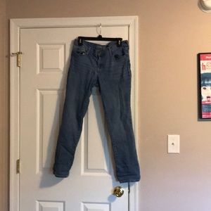 Light straight leg jeans
